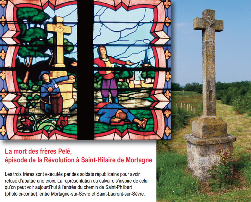 Vitrail Freres Pele Saint Hilaire de Mortagne