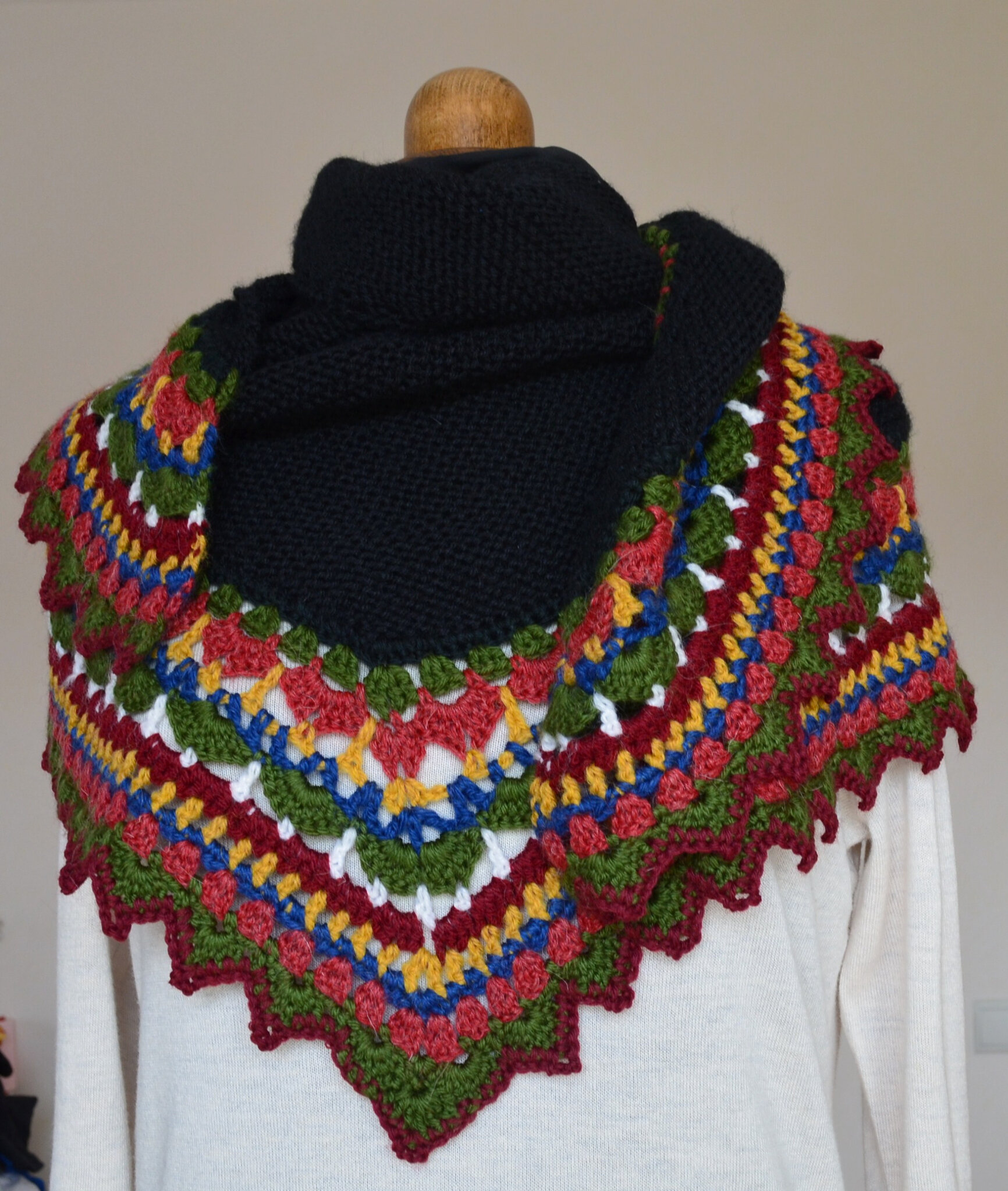 Châle folk-tricot-crochet-laine-La chouette bricole (23)