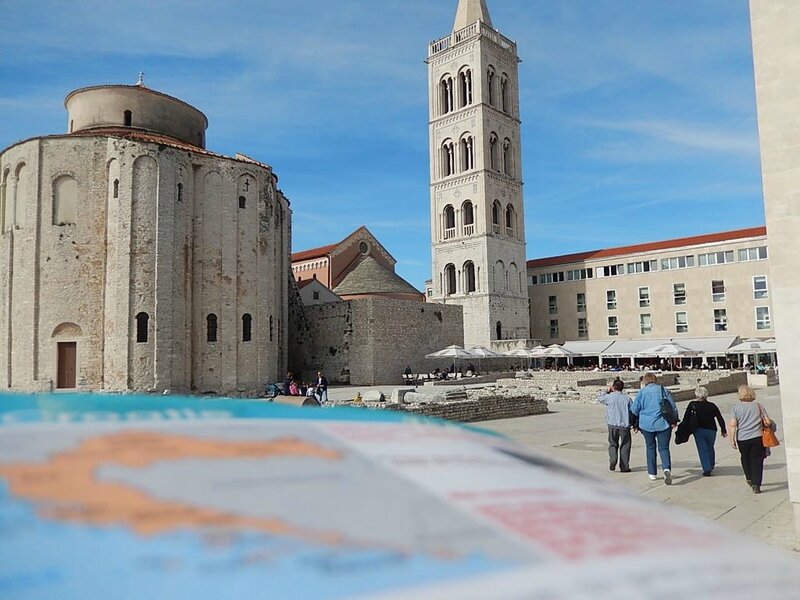 Zadar, le forum et l'église Saint-Donat 28 avril 2013