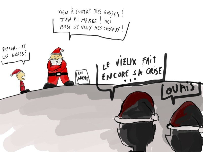 Pere noel en grève - NATWC