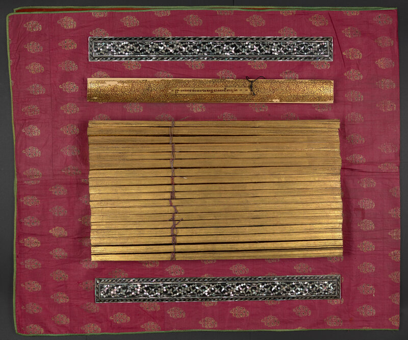 gilded-and-lacquered-thai-palm-leaf-manuscript-commissioned-by-a-queen-of-siam-19century-cblboard