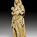 The nursing madonna, gothic, north-eastern france, middle of the 14th century