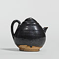 A rare black-glazed 'oil-spot' ewer, northern song-jin dynasty (960-1234)