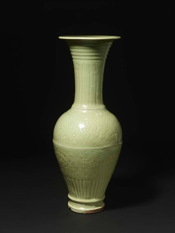 Large dated temple vase, Ming dynasty, dated around AD1454, Longquan ware, PDF