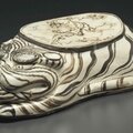 A rare large Cizhou painted 'Tiger' pillow, Jin dynasty (1115-1234)