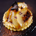 Pain perdu de fête ! poires caramélisées & truffe