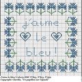 J'aime le bleu
