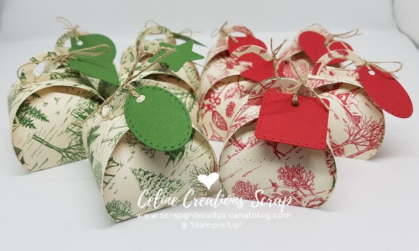 Mini boîtes arrondies Toile traditionnelle -2