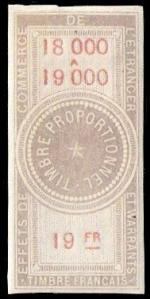 Effets 19 francs