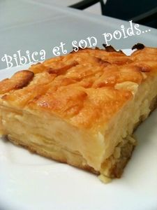 Gâteau invisible aux pommes part gros plan-1