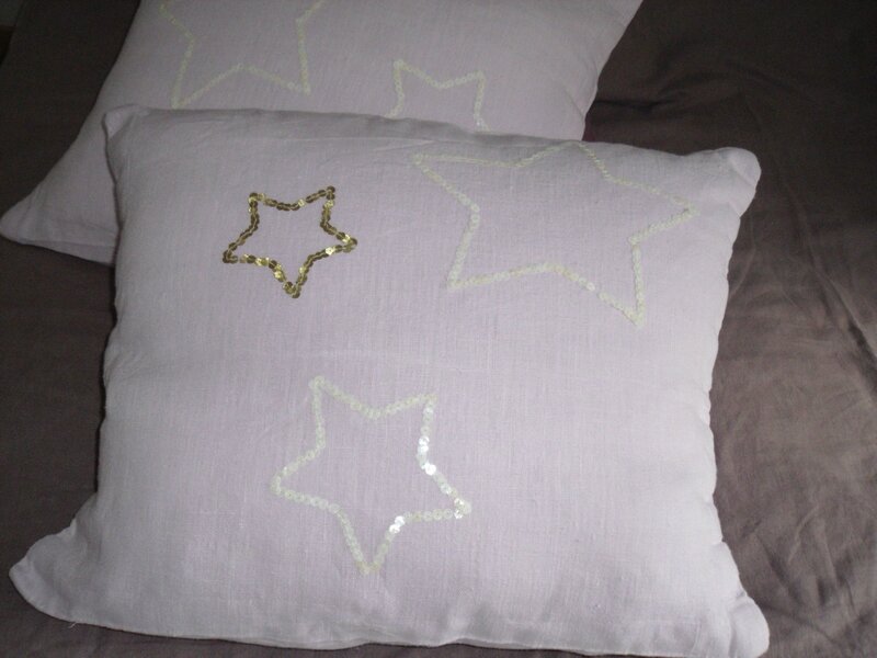 coussin etoiles rose4