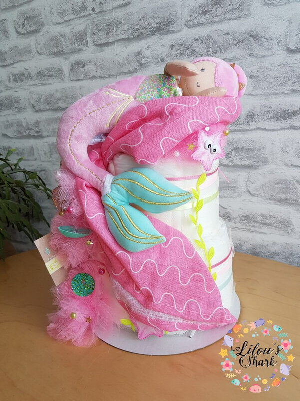 diaper cake mermaid francoise vermorel 3