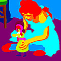 la petite fille à la poupée