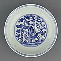 Dish, 1465-1487, Ming dynasty, Chenghua reign. Porcelain with cobalt under colorless glaze. H: 4.3 W: 20.1 cm, Jingdezhen, China. Purchase F1951.10. Freer/Sackler © 2014 Smithsonian Institution