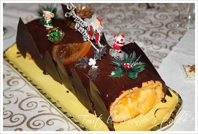 Bûche de Noël Orange Chocolat : Il était une fois la pâtisserie