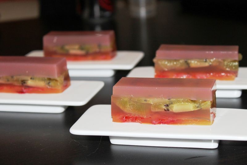 Terrine de fruits aux thés façon bayadère Avec Gourmandise