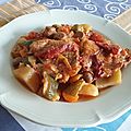 Tajine de cabillaud et légumes épicés