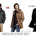 shopping manteaux hiver 2015 homme
