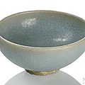 A small Jun blue-glazed bubble bowl, Northern Song-Jin dynasty (960-1234), 