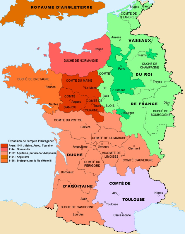 France_1154 l'expansion de l'empire Plantagenêt -