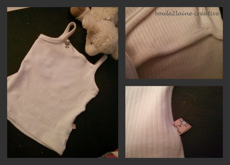 debardeur 2ans blanc
