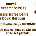 YO-accueil des reliques de Ste Thérèse