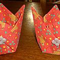 bourse en origami