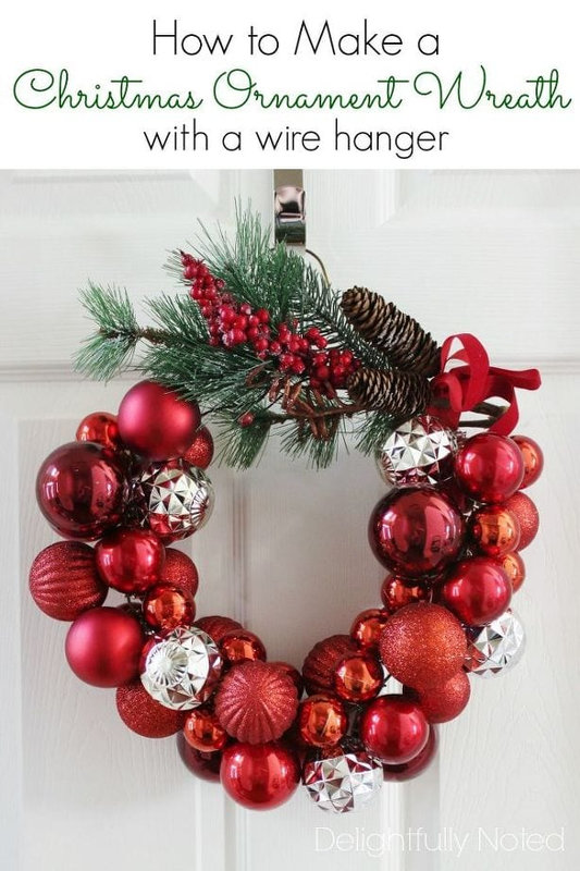 how-to-make-a-christmas-ornament-wreath-with-a-wire-hanger-christmas-decorations-crafts-how-to