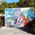 Il reste de vieux grafs à Ibiza, signes d'une époque révolue
