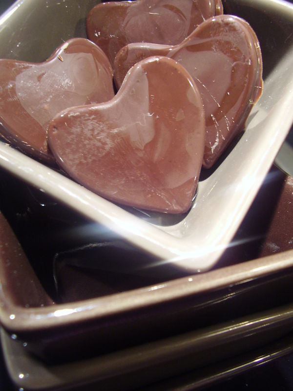 Chocolats à la fleur de sel. Ma cuisine,mes livres et moi