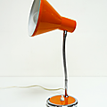Vintage ... lampe de bureau 70's * orange 