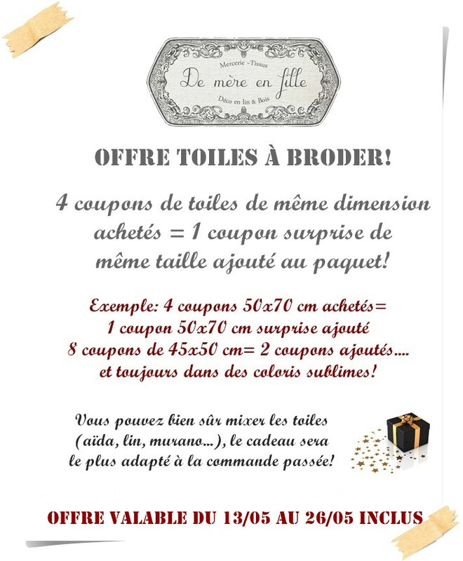 offre toiles mai 2019