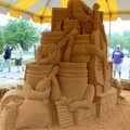 Sculpture sur sable