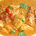 Poulet au curry rouge