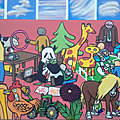 Fresque dans l'école de blacqueville (76)