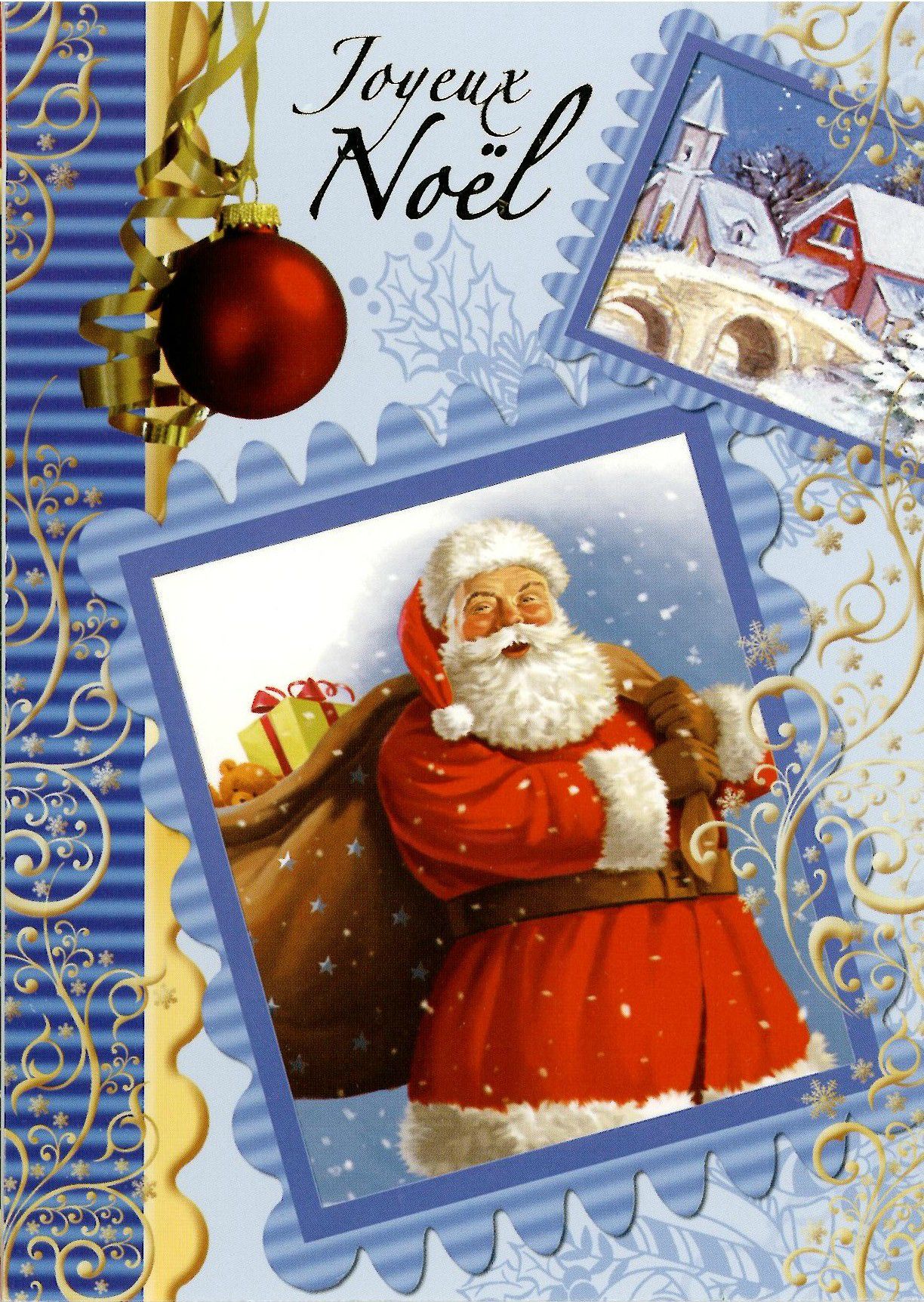 Papier cadeau et carte de Noël - Les parents de La Plaine