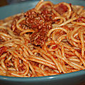 Spaghetti sauce bolognaise 