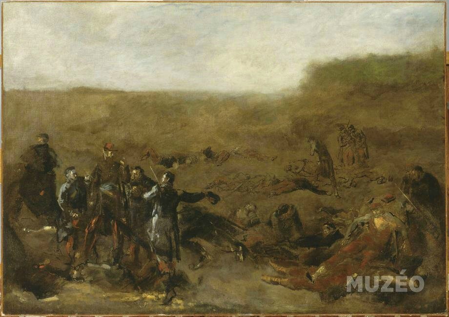 Carpeaux, Relève des morts à Montretout (1871)