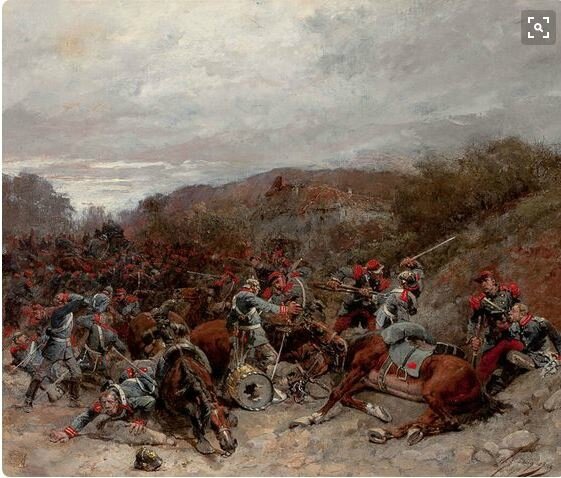 Beauquesne, scène de la guerre de 1870 (1896)