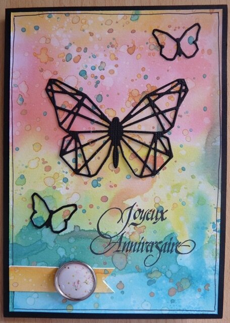Carte Papillons Joyeux Anniversaire L Atelier D Elfenanou