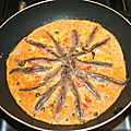 Omelette à la tomate, anchois et câpres