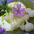 Poireaux, vinaigrette au curry