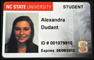 NC State ID Card - Welcome to the USA - by Alexandra D