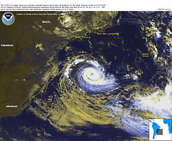 Cyclone Catarina Brésil
