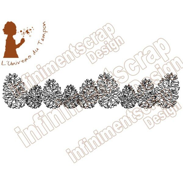 bordure pommes de pin