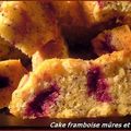 Cake framboise mûres et pavot