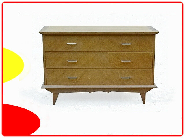 grande commode vintage bois clair