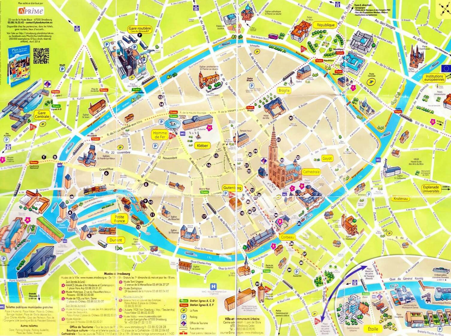 plan de strasbourg centre ville