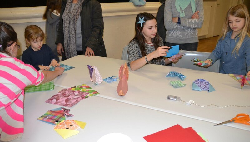 Atelier origami pliages des petits