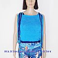blue crochet knitted top dos nu a